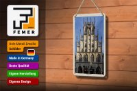 Blechschild Städte Münster Historisches Rathaus Deko 12x18cm Schild
