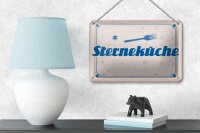 Blechschild Spruch 18x12cm Sterneküche Dekoration
