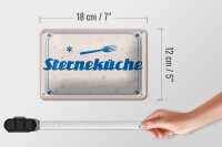 Blechschild Spruch 18x12cm Sterneküche Dekoration