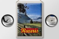 Blechschild Reise 30x40cm Rauris Tal Österreich wandern Natur