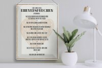 Blechschild Spruch 30x40cm ein ehrliches Eheversprechen Deko