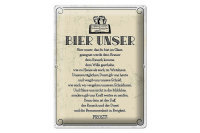 Blechschild Alkohol 30x40cm Bier Unser Gebet Deko