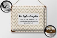 Blechschild Spruch 40x30cm Die besten Menschen sind oft die Deko