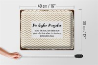 Blechschild Spruch 40x30cm Die besten Menschen sind oft die Deko