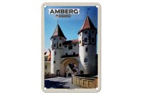 Blechschild Städte Amberg Nabburger Tor Mittelalter...